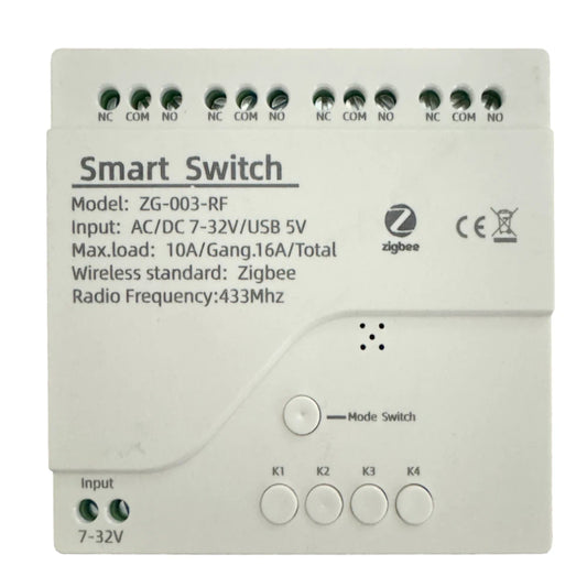 EyZEE® QuadPro ZG-003-RF: Professional 4-Channel Smart Switch Controller