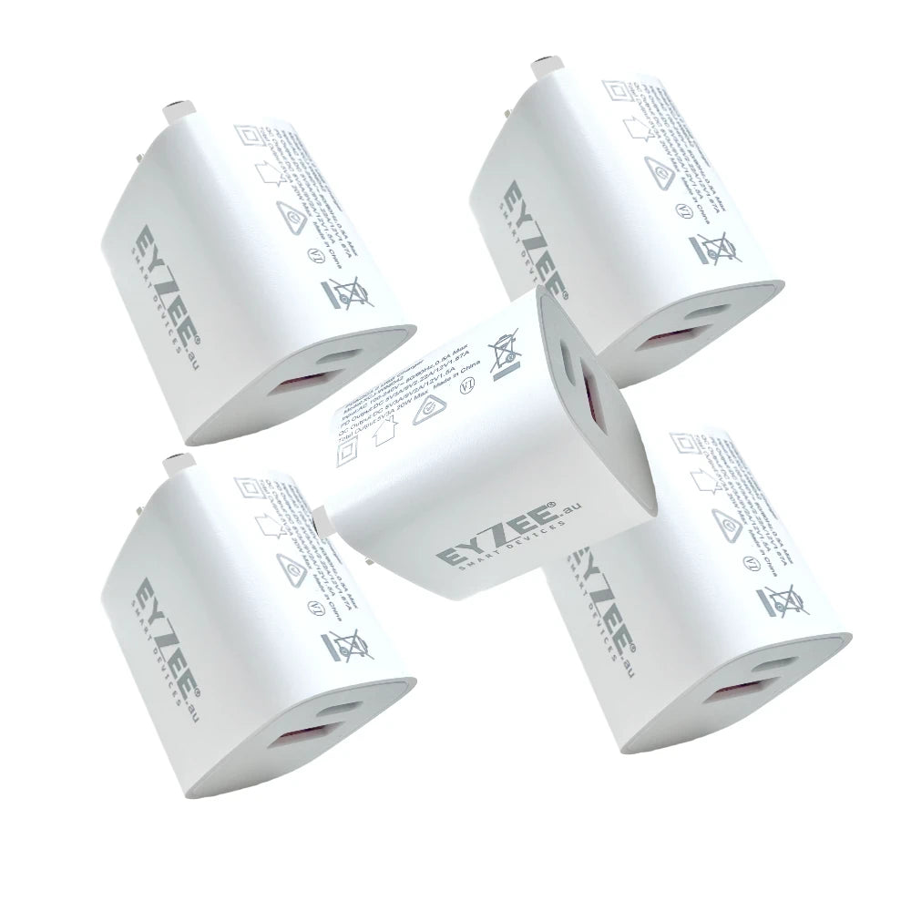 20W Dual USB Smart Charger | USB-C & USB-A | EyZEE®