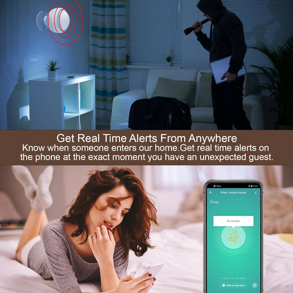 Rechargeable Zigbee PIR Motion Sensor | Smart Home Security Australia | Smart Home Automation