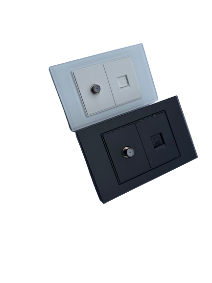 Data RJ45 TV Outlet smart switch style