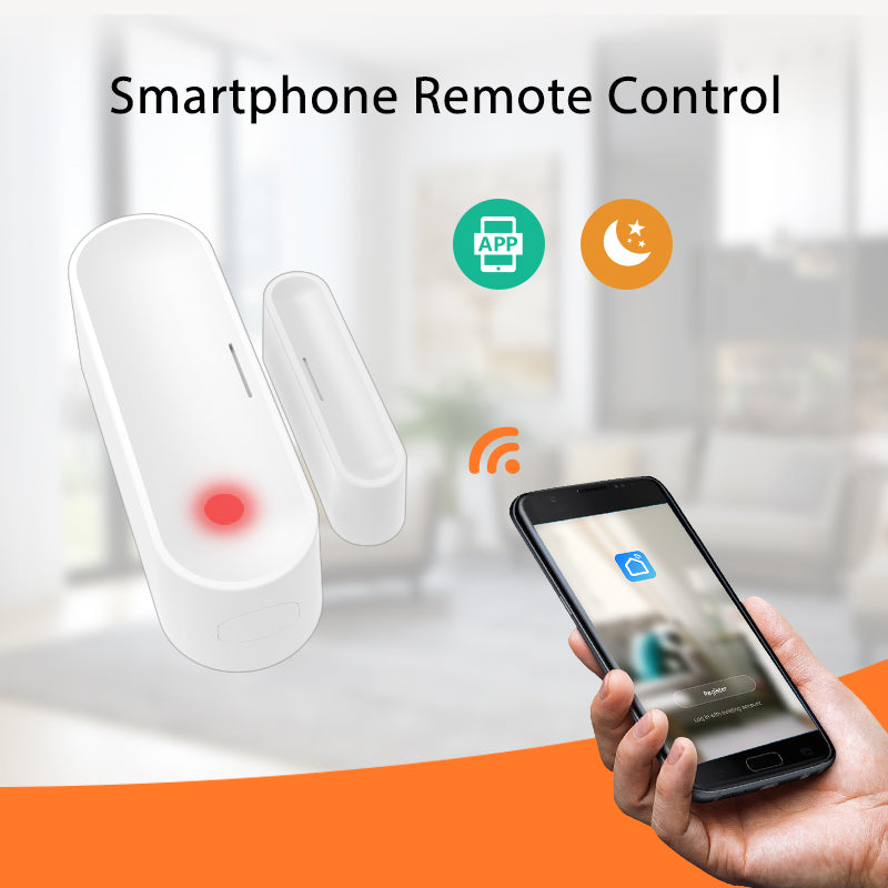 Black or White Zigbee Door Sensor | Smart Window Contact Sensor | HomeKit Compatible