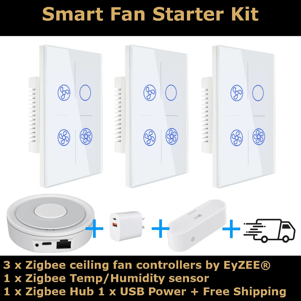 Ceiling Fan Smart Switch Upgrade Kit by EyZEE®