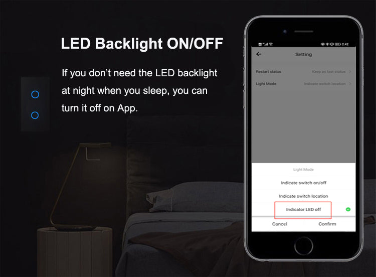 Control LED backlight