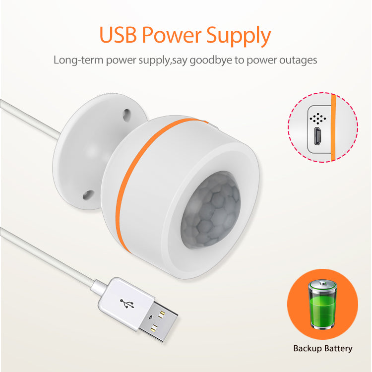 Zigbee PIR motion sensor, battery & USB powered that looks good
