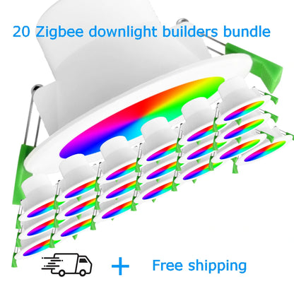 Zigbee 70mm smart downlight builder packs