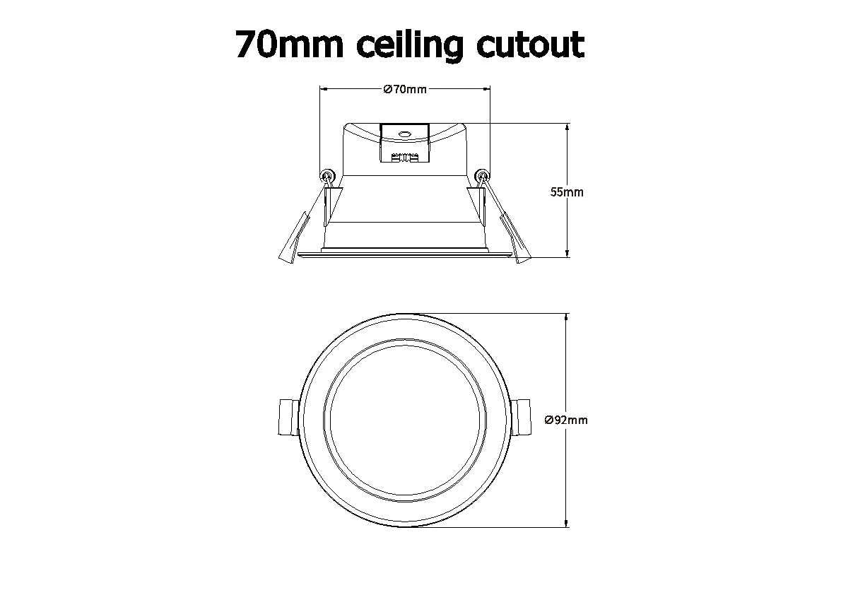 Smart Starter Kit 70mm Zigbee ceiling downlights