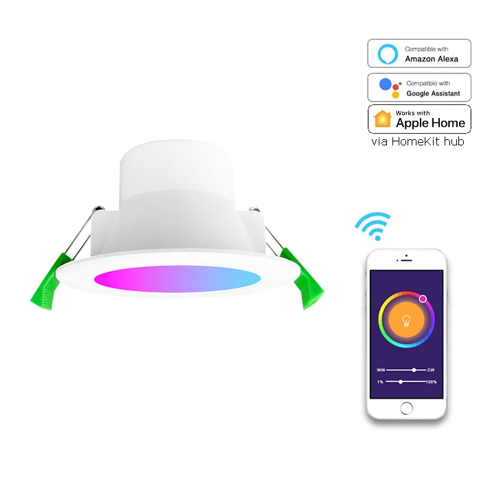 Smart Starter Kit 70mm Zigbee ceiling downlights