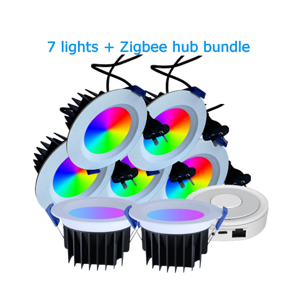 Smart Starter Kit 90mm Zigbee ceiling downlight kit by EyZEE