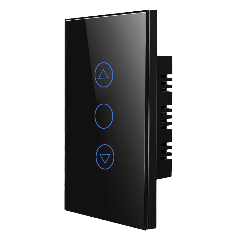 Smart light dimmer control black gloss face 