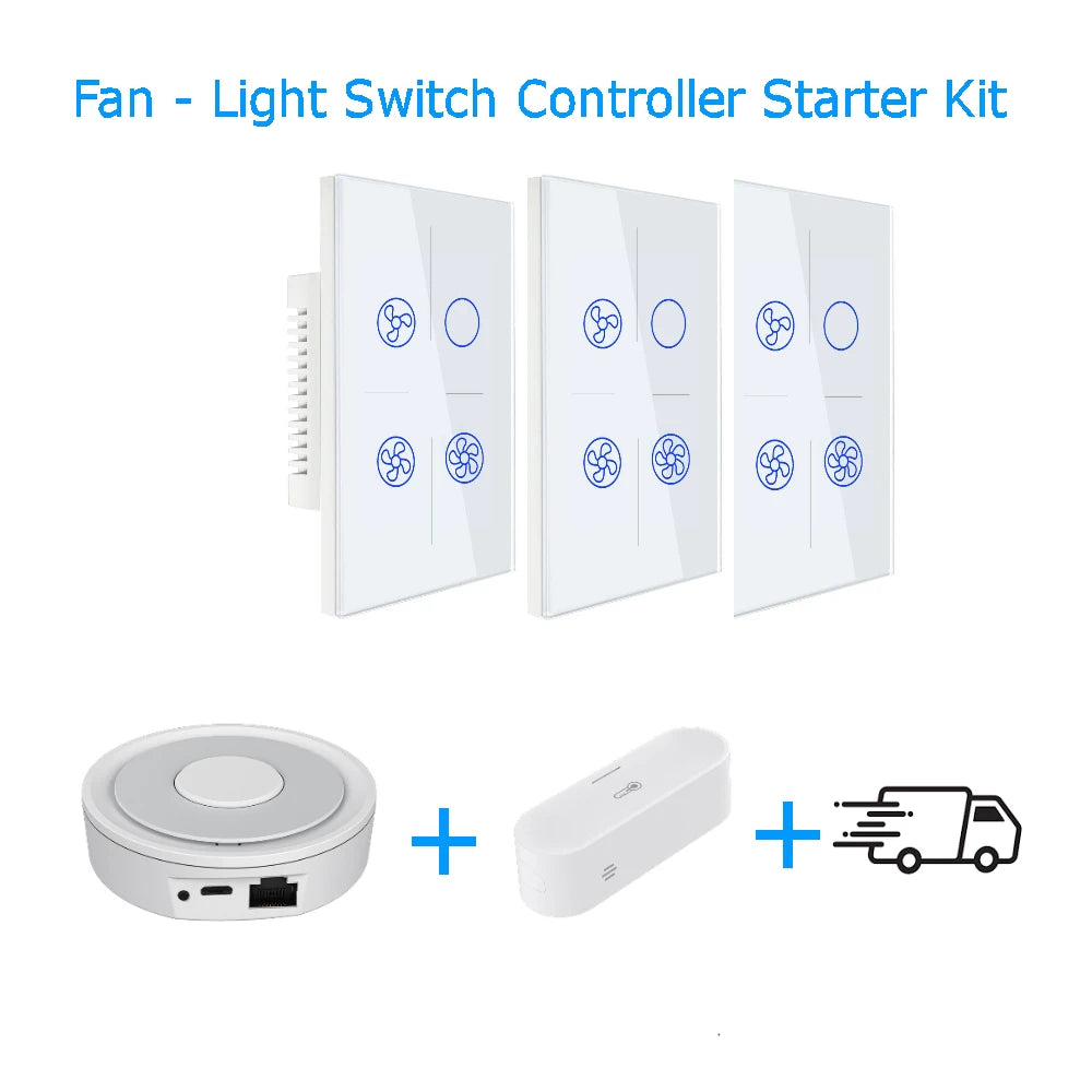 Smart Starter Kit Zigbee Fan Light Switch Kit by EyZEE