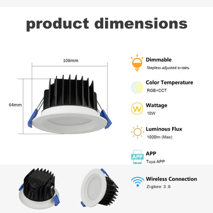 CEILING DOWNLIGHT best Zigbee smart colour lighting solution