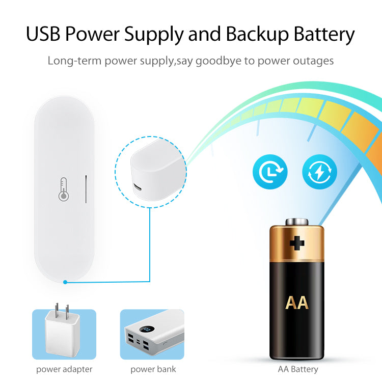 USB or AA battery powered