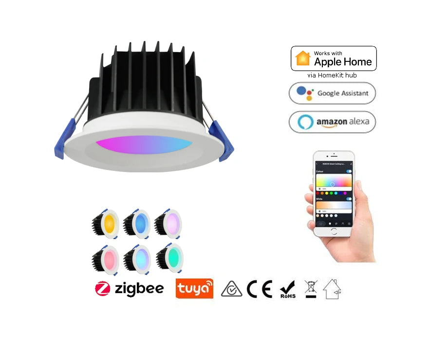 Smart Starter Kit 90mm Zigbee ceiling downlight kit by EyZEE