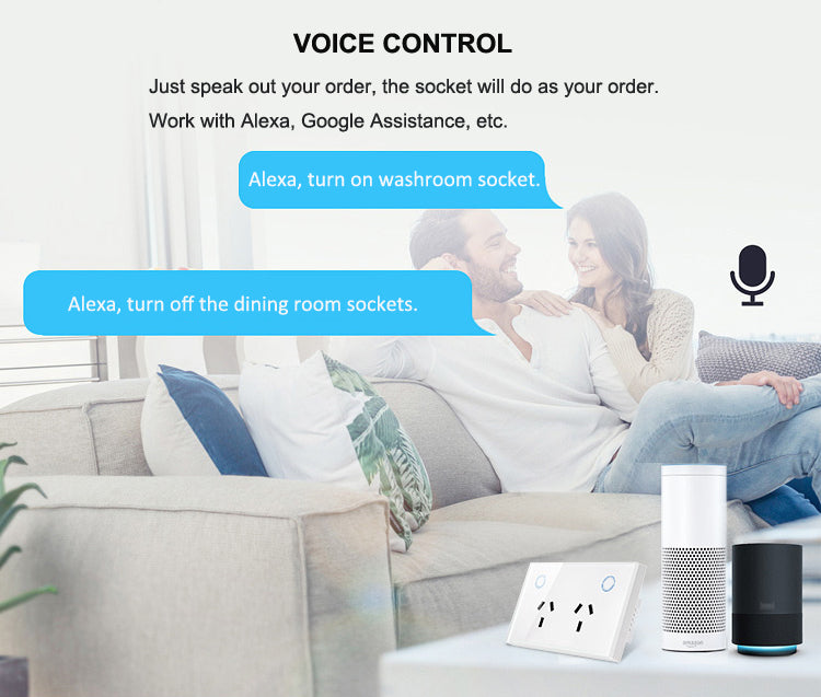 Voice control your power outlets